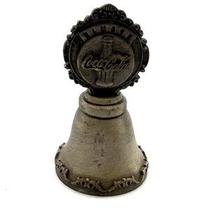 COCA COLA PEWTER Bell Vintage COKE Collectible